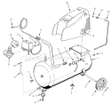 Part Location Diagram of DK633200AV Campbell Hausfeld Warning Decal